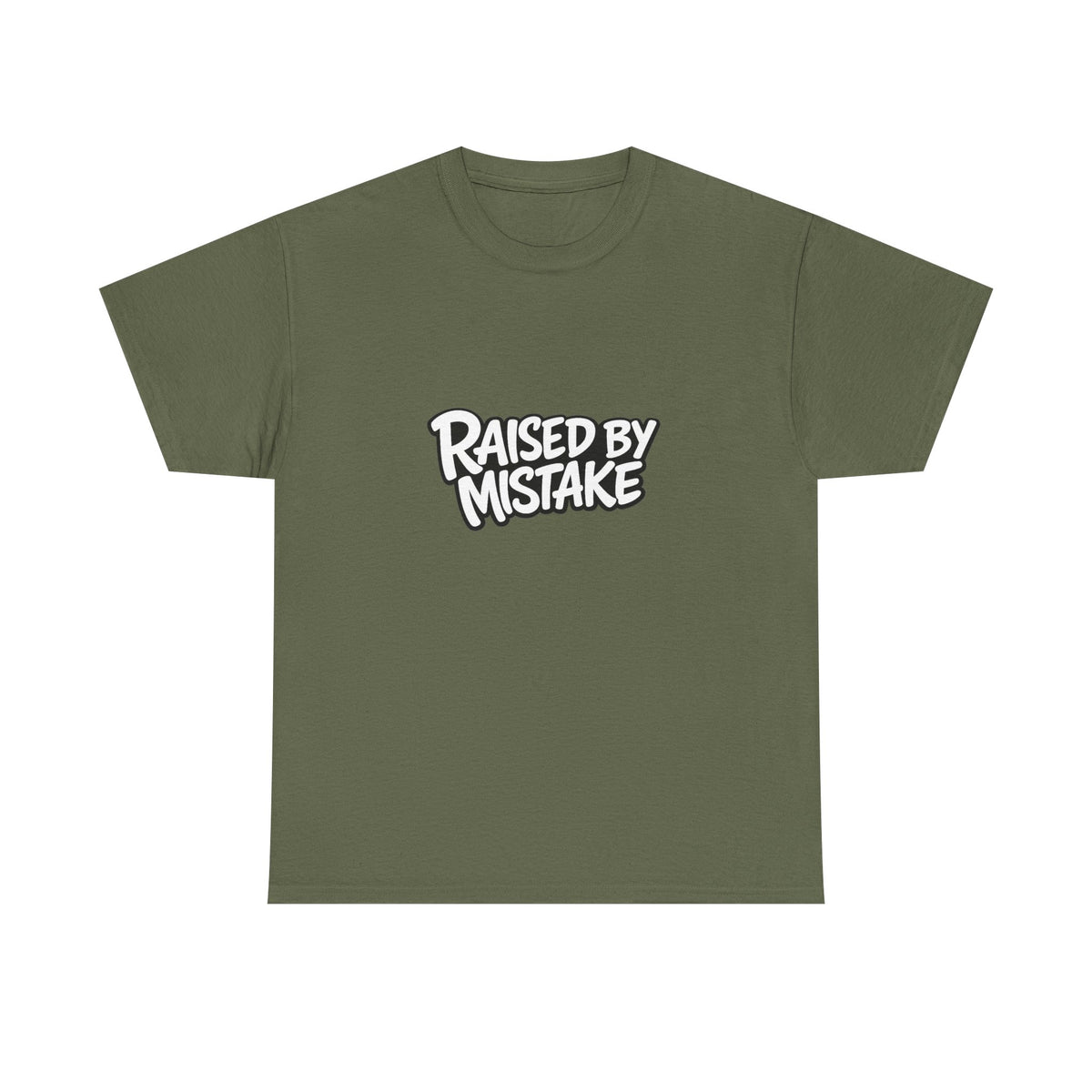 Raised By Mistake Cherry Tee — Graphic Black Cotton T-Shirt