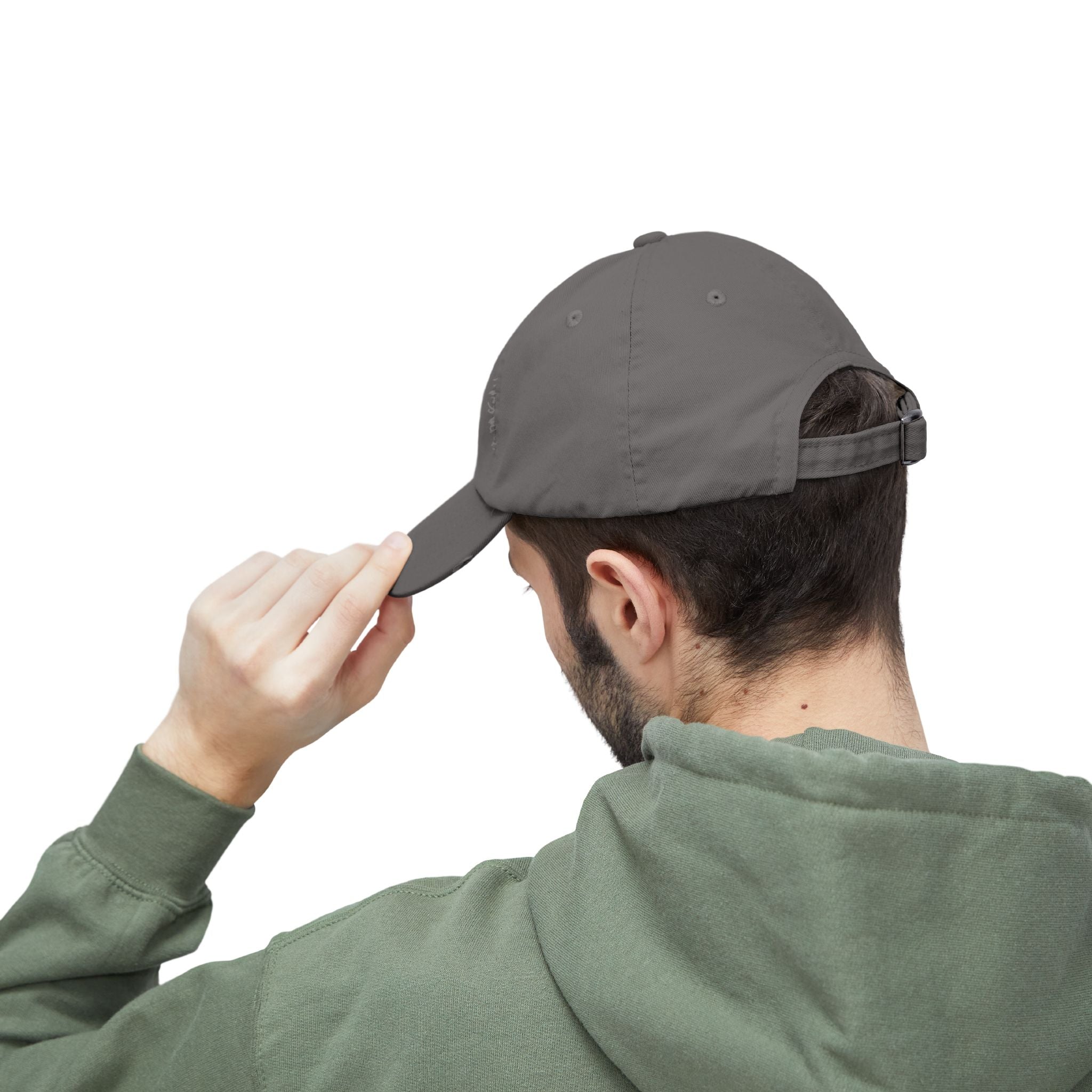 8 Ball "Raised By Mistake" Distressed Baseball Cap