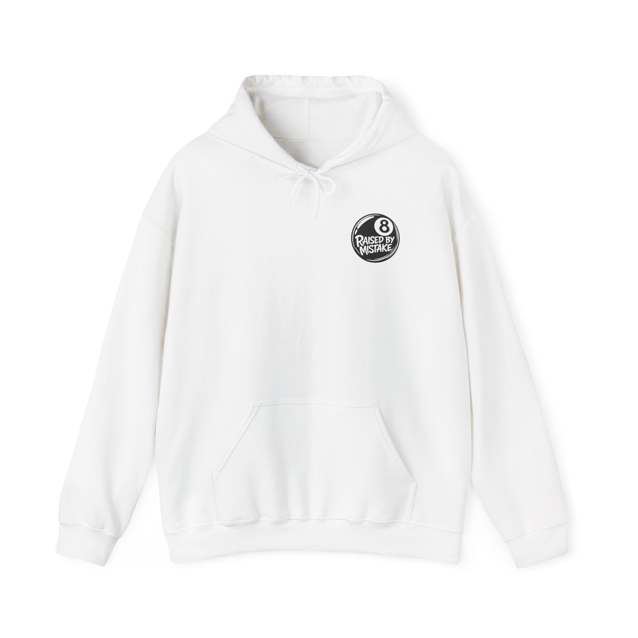 Raised By Mistake 8-Ball Hoodie – Funny Retro Pool Graphic Sweatshirt