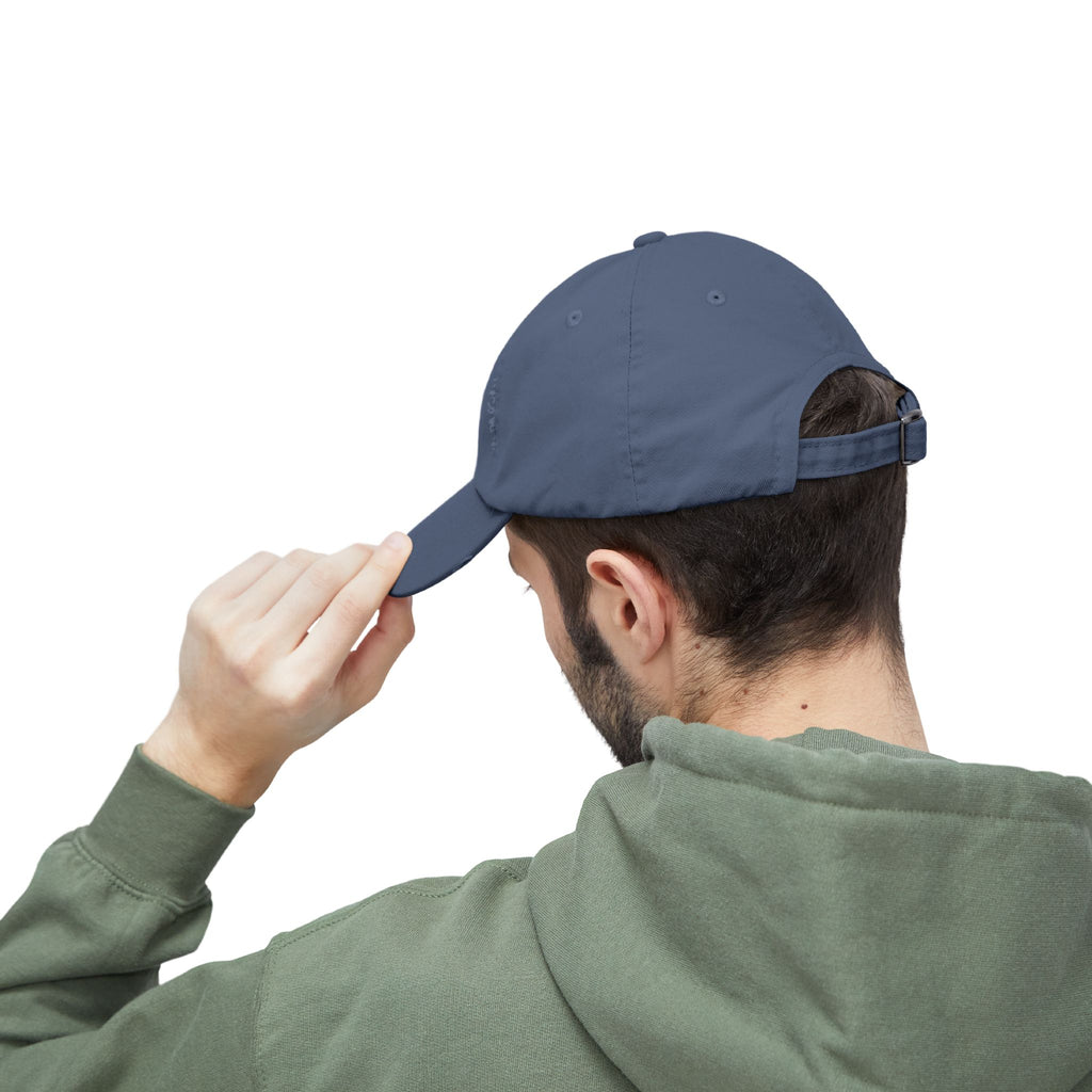 8 Ball "Raised By Mistake" Distressed Baseball Cap