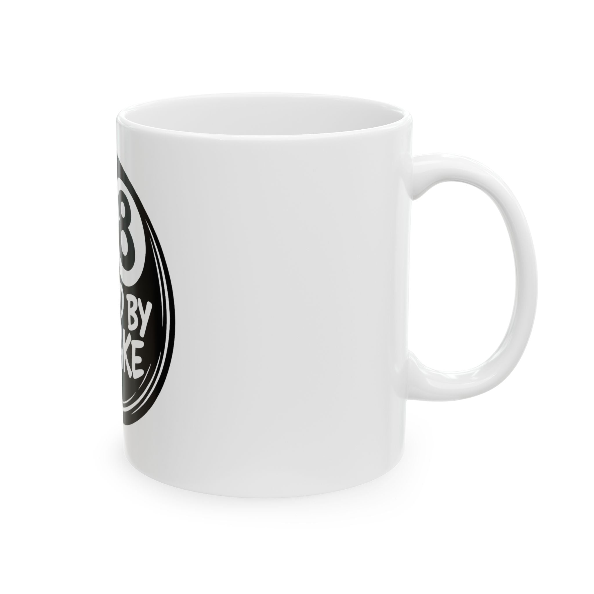 Raised By Mistake 8-Ball Ceramic Mug – Funny Novelty Coffee Cup (11oz, 15oz)
