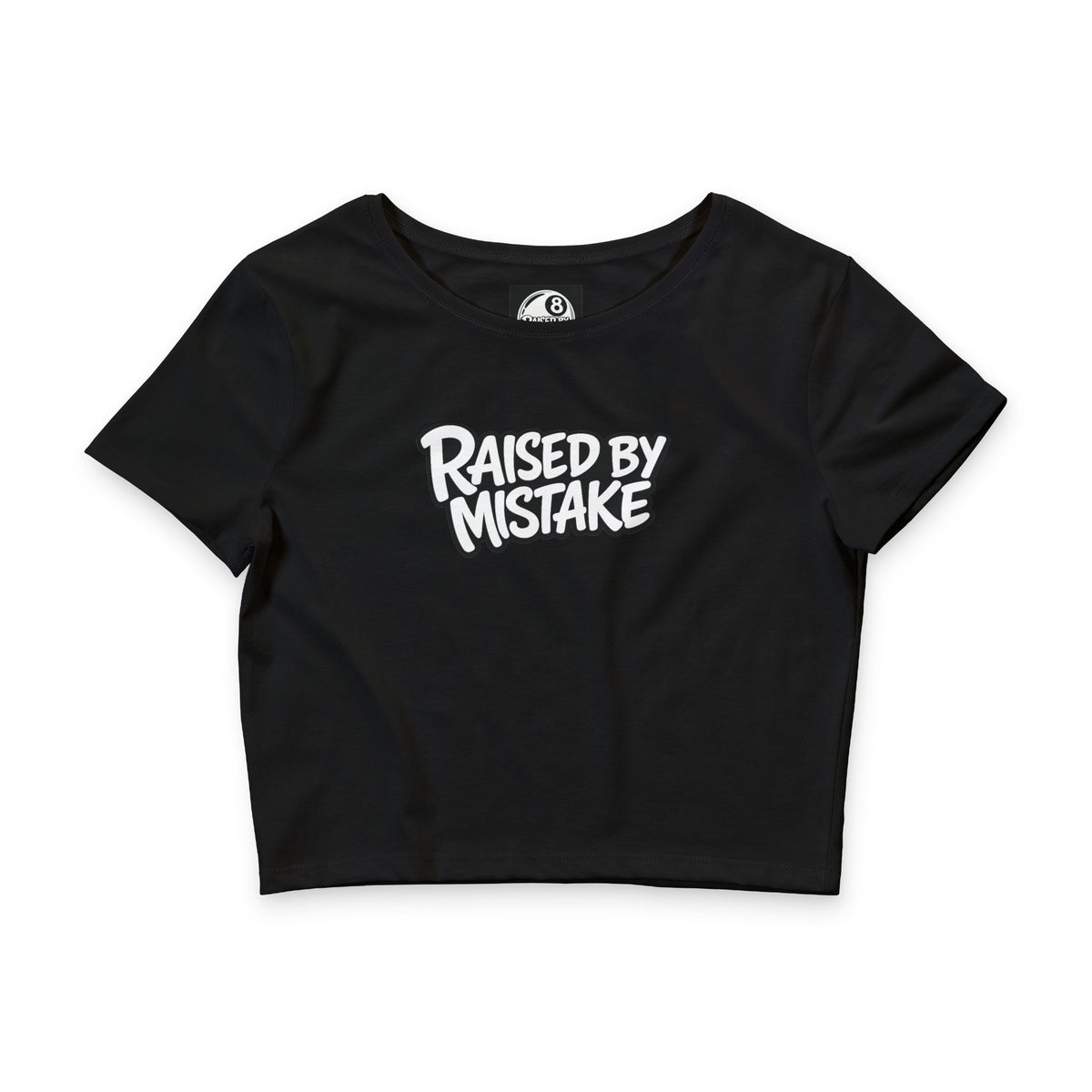 Raised By Mistake Cherry Crop Tee