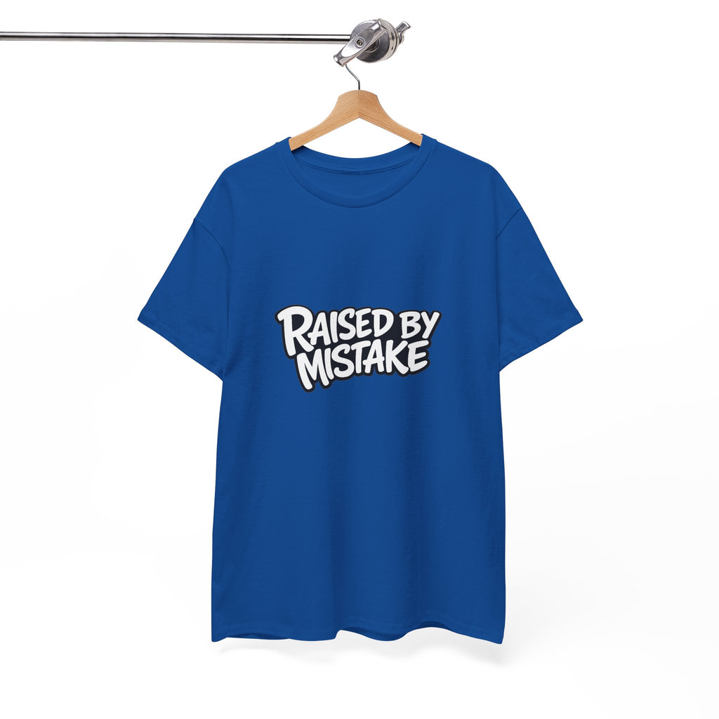 Raised By Mistake Cherry Tee — Graphic Black Cotton T-Shirt