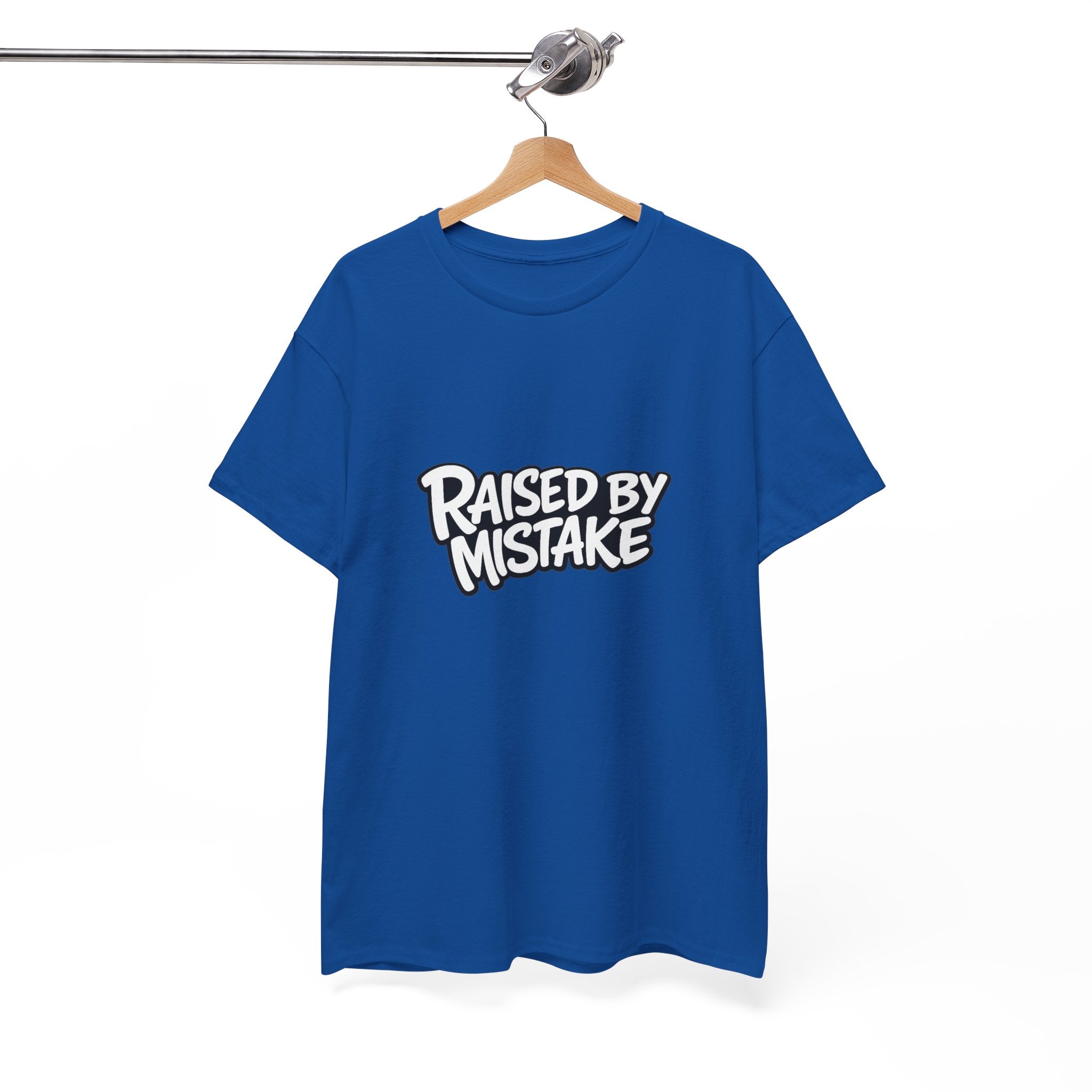 Raised By Mistake Cherry Tee — Graphic Black Cotton T-Shirt