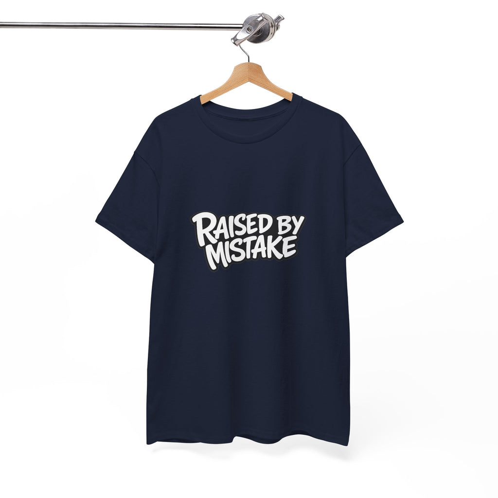 Raised By Mistake Cherry Tee — Graphic Black Cotton T-Shirt