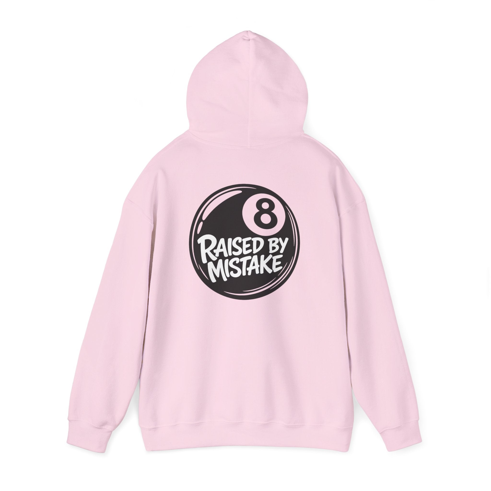 Raised By Mistake 8-Ball Hoodie – Funny Retro Pool Graphic Sweatshirt