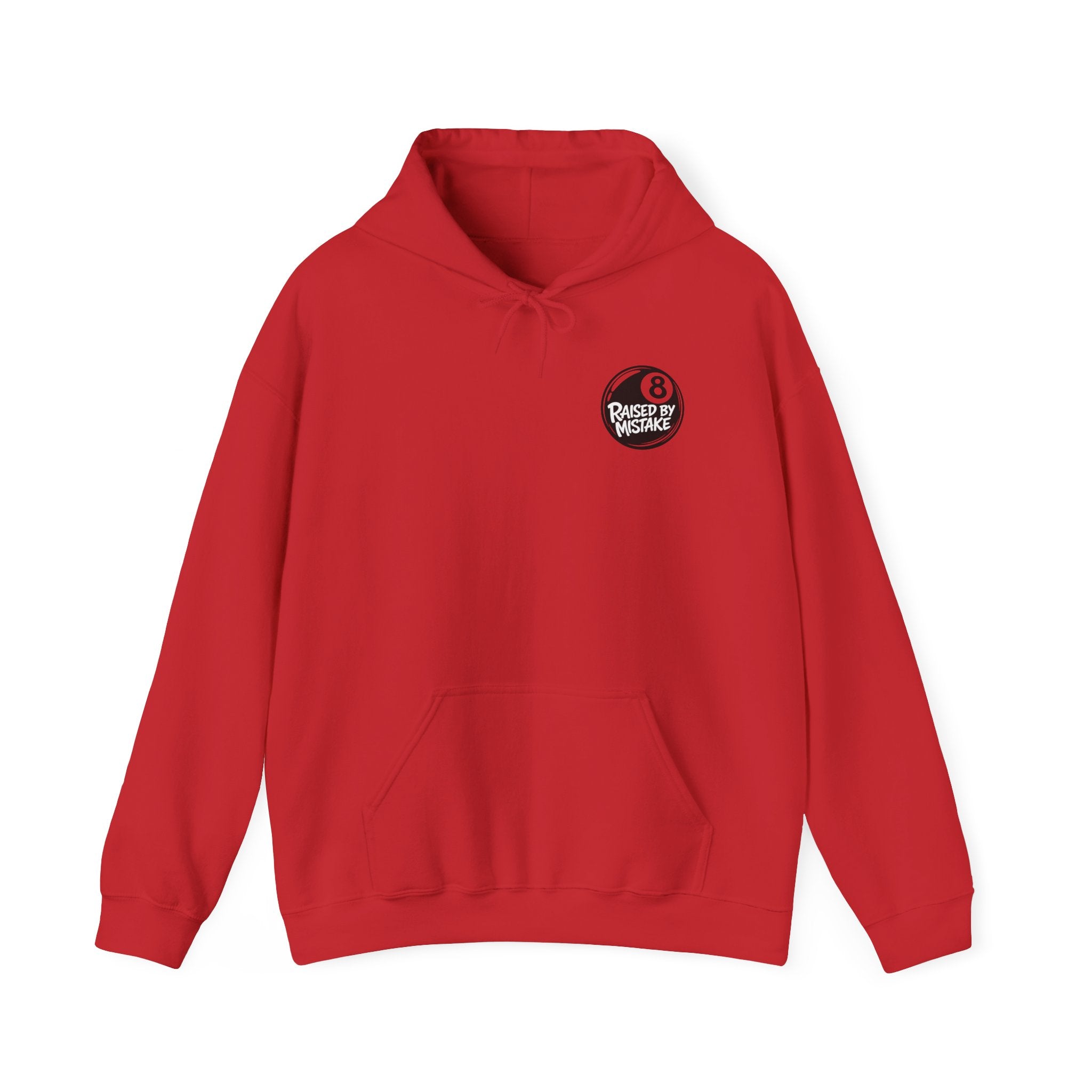 Raised By Mistake 8-Ball Hoodie – Funny Retro Pool Graphic Sweatshirt