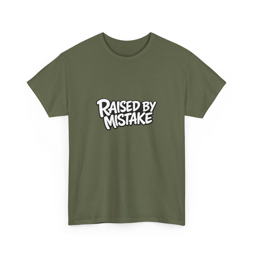 Raised By Mistake Cherry Tee — Graphic Black Cotton T-Shirt