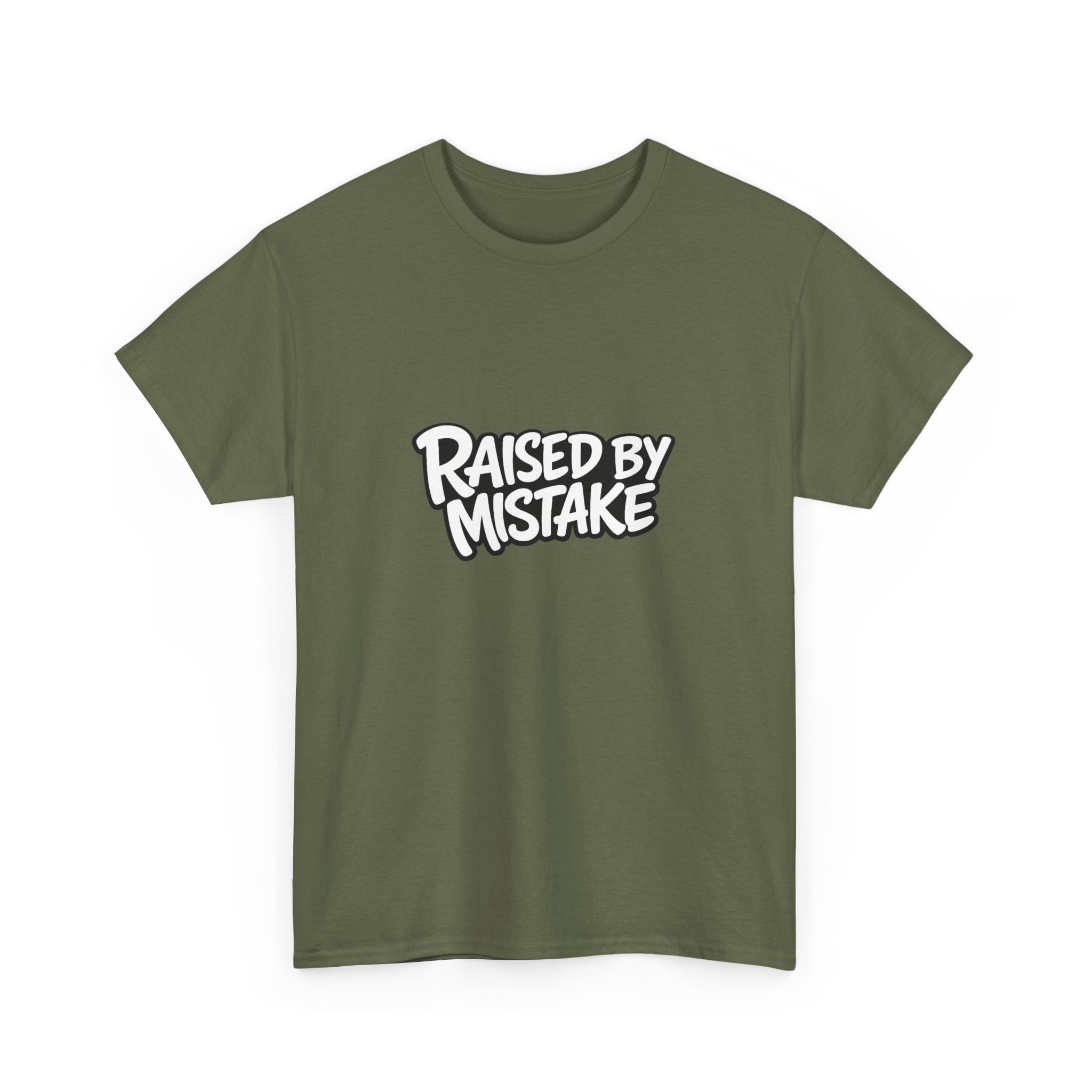 Raised By Mistake Cherry Tee — Graphic Black Cotton T-Shirt