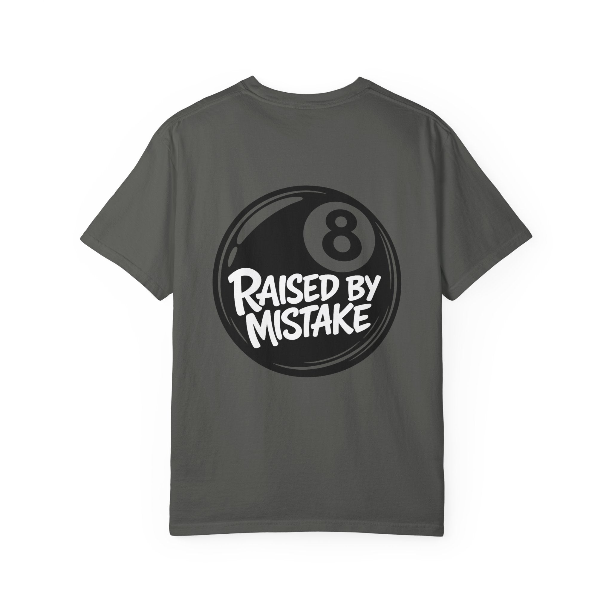 Future Ex T-Shirt — "Raised by Mistake" 8-Ball Graphic Tee
