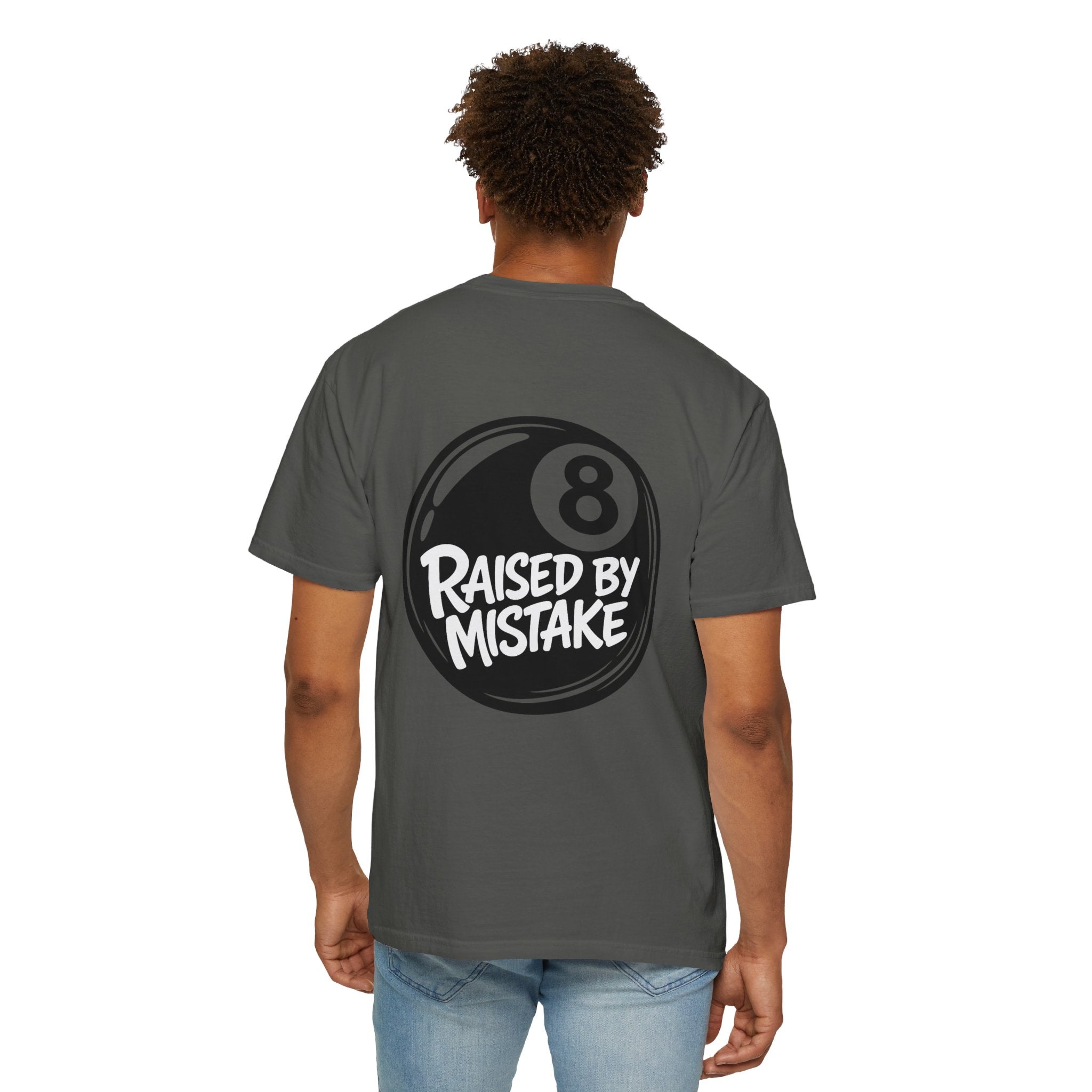 Future Ex T-Shirt — "Raised by Mistake" 8-Ball Graphic Tee