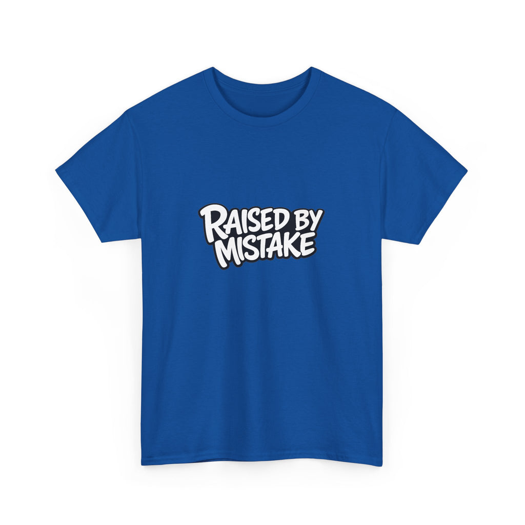Raised By Mistake Cherry Tee — Graphic Black Cotton T-Shirt