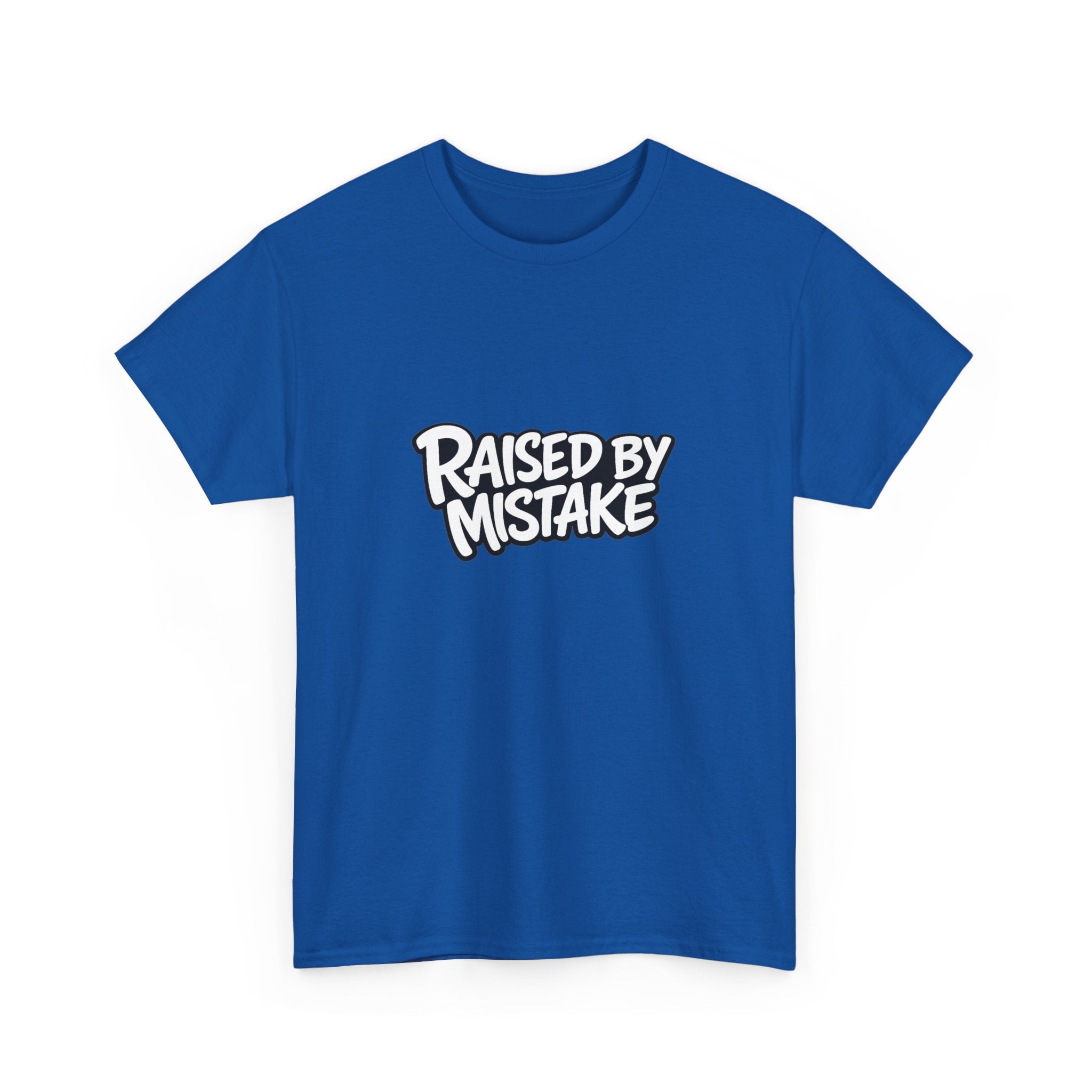 Raised By Mistake Cherry Tee — Graphic Black Cotton T-Shirt