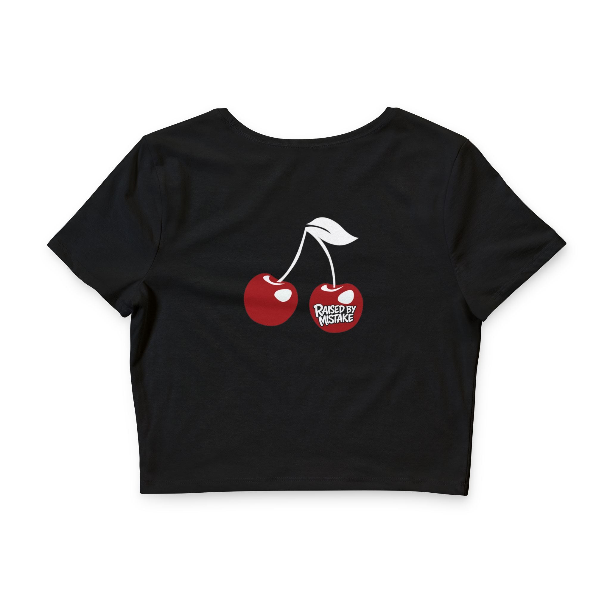Raised By Mistake Cherry Crop Tee