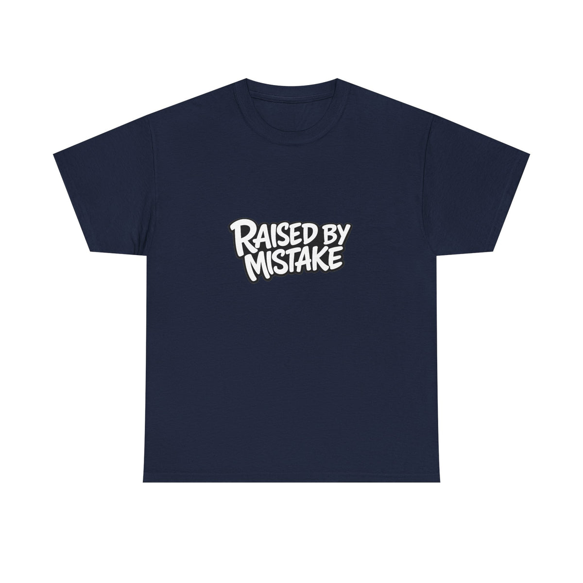 Raised By Mistake Cherry Tee — Graphic Black Cotton T-Shirt