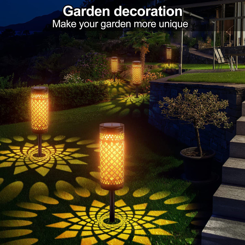 SolarGlow Metal Garden Lights